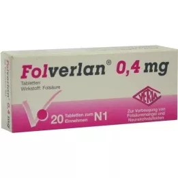 FOLVERLAN 0,4 mg tabletter, 20 stk