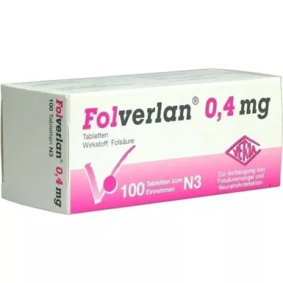 FOLVERLAN 0,4 mg tabletter, 100 stk FOLVERLAN 0,4 mg tabletter, 100 stk