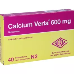 CALCIUM VERLA 600 mg filmdrasjerte tabletter, 40 stk