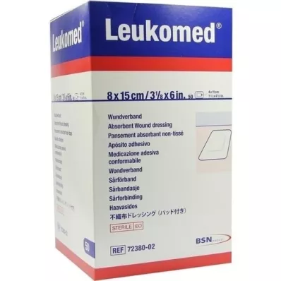 LEUKOMED sterilplaster 8x15 cm, 50 stk LEUKOMED sterilplaster 8x15 cm, 50 stk