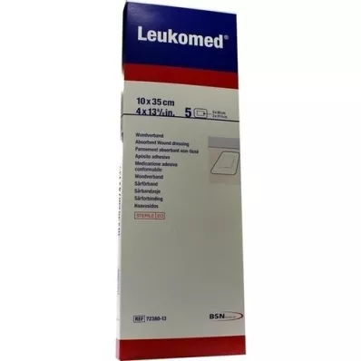 LEUKOMED steril plaster 10x35 cm, 5 stk LEUKOMED steril plaster 10x35 cm, 5 stk