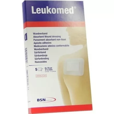 LEUKOMED steril plaster 8x15 cm, 5 stk