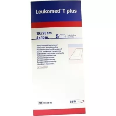 LEUKOMED transp.pluss sterilplaster 10x25 cm, 5 stk