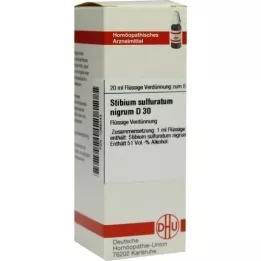 STIBIUM SULFURATUM NIGRUM D 30 Fortynning, 20 ml
