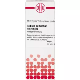 STIBIUM SULFURATUM NIGRUM D 8 Fortynning, 50 ml
