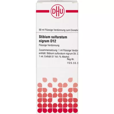 STIBIUM SULFURATUM NIGRUM D 12 Fortynning, 50 ml