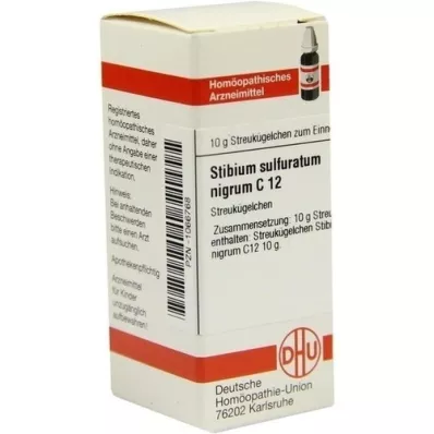 STIBIUM SULFURATUM NIGRUM C 12 kuler, 10 g