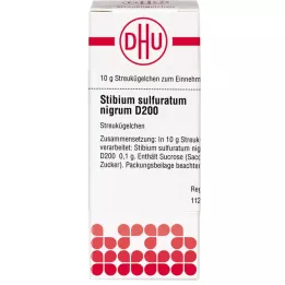 STIBIUM SULFURATUM NIGRUM D 200 kuler, 10 g