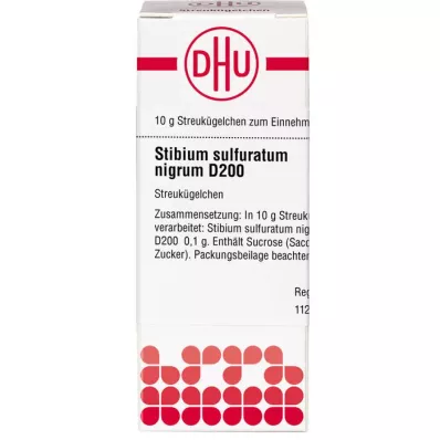 STIBIUM SULFURATUM NIGRUM D 200 kuler, 10 g STIBIUM SULFURATUM NIGRUM D 200 kuler, 10 g