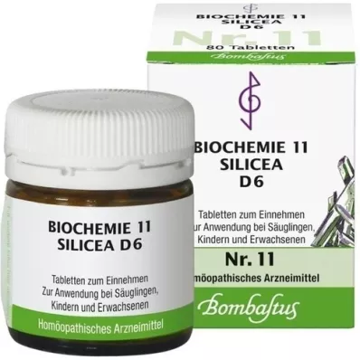 BIOCHEMIE 11 Silicea D 6 tabletter, 80 stk