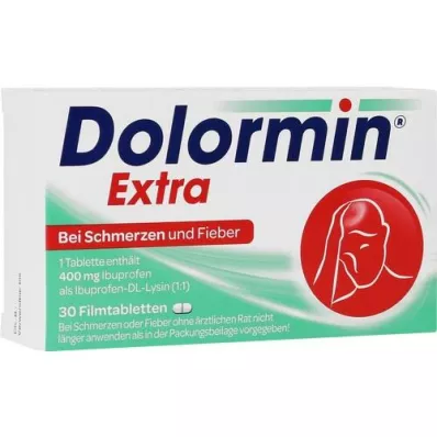DOLORMIN ekstra filmdrasjerte tabletter, 30 stk DOLORMIN ekstra filmdrasjerte tabletter, 30 stk