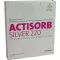 ACTISORB 220 Sølv 10,5x10,5 cm sterile kompresser, 10 stk