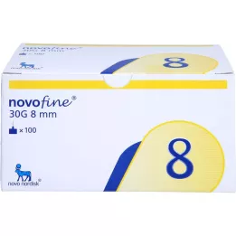 NOVOFINE 8 kanyler 0,30x8 mm, 100 stk