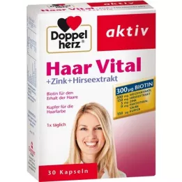 DOPPELHERZ Hair Vital + Sink + Hirse ekstrakt kapsler, 30 stk