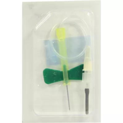 BD VACUTAINER Safety Lok 21 G 18 cm blodprøvesett, 1 stk
