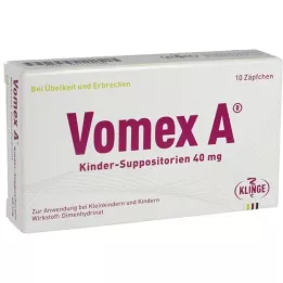 VOMEX A Barnestikkpiller 40 mg, 10 stk