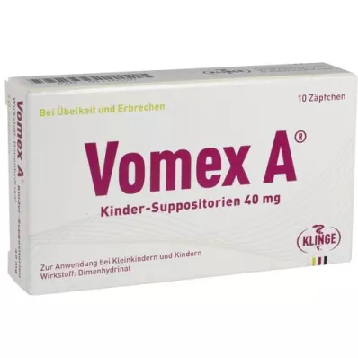 VOMEX A Barnestikkpiller 40 mg, 10 stk