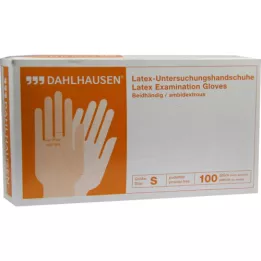 HANDSCHUHE Lateks upulverisert størrelse S, 100 stk