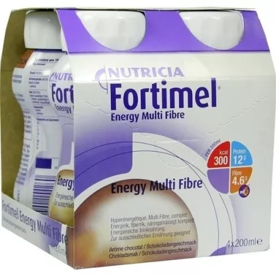 FORTIMEL Energy MultiFibre sjokoladesmak, 4X200 ml FORTIMEL Energy MultiFibre sjokoladesmak, 4X200 ml