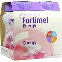 FORTIMEL Energi jordbærsmak, 4X200 ml