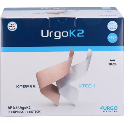 URGOK2 Kompresjonssystem 10cm ankelomkrets 25-32cm, 6 stk URGOK2 Kompresjonssystem 10cm ankelomkrets 25-32cm, 6 stk