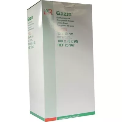 GAZIN Gasbind komp. 10x10 cm steril 12 ganger, 5x20 stk GAZIN Gasbind komp. 10x10 cm steril 12 ganger, 5x20 stk