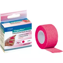 FINGERFLEX 2,5 cmx4,5 m rosa lateksfri, 1 stk