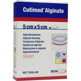 CUTIMED Alginat Alginatkompresser 5x5 cm, 10 stk