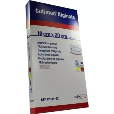 CUTIMED Alginat Alginatkompresser 10x20 cm, 10 stk CUTIMED Alginat Alginatkompresser 10x20 cm, 10 stk