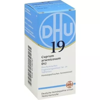 BIOCHEMIE DHU 19 Cuprum arsenicosum D 12 tabletter, 80 stk