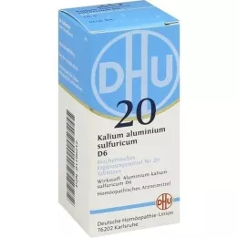 BIOCHEMIE DHU 20 kaliumalun.svovel.D 6 tabletter, 80 stk