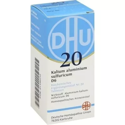 BIOCHEMIE DHU 20 kaliumalun.svovel.D 6 tabletter, 80 stk BIOCHEMIE DHU 20 kaliumalun.svovel.D 6 tabletter, 80 stk