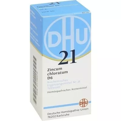 BIOCHEMIE DHU 21 Zincum chloratum D 6 tabletter, 80 stk