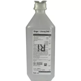 RINGER LÖSUNG DAB 7 plast, 500 ml