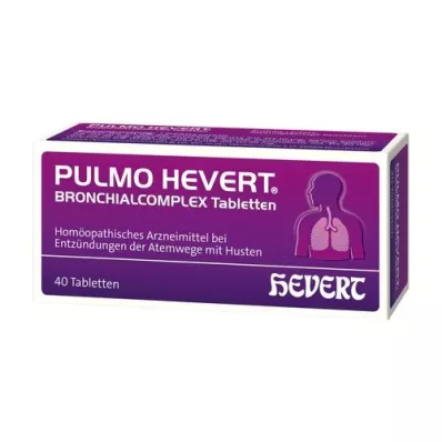 PULMO HEVERT Bronkialkomplekstabletter, 40 stk PULMO HEVERT Bronkialkomplekstabletter, 40 stk