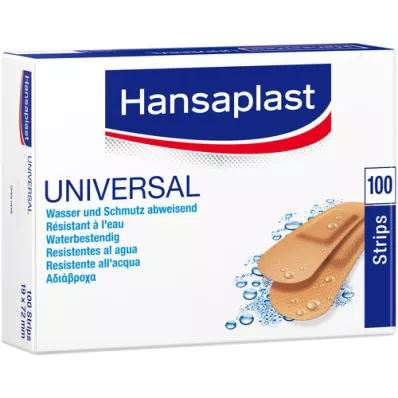 HANSAPLAST Universal Strips waterres.19x72 mm, 100 stk HANSAPLAST Universal Strips waterres.19x72 mm, 100 stk