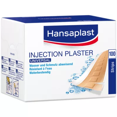 HANSAPLAST Universal Injekt.Pfl.Strips vannres., 100 stk HANSAPLAST Universal Injekt.Pfl.Strips vannres., 100 stk