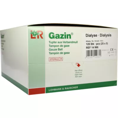 GAZIN Dialyseservietter 2+3 steril med beskyttelsesring, 125 stk GAZIN Dialyseservietter 2+3 steril med beskyttelsesring, 125 stk