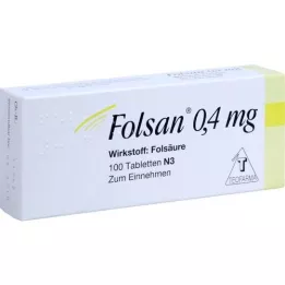FOLSAN 0,4 mg tabletter, 100 stk