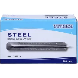 BLUTLANZETTEN Enkelt metall, 200 stykker