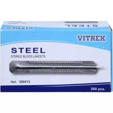 BLUTLANZETTEN Enkelt metall, 200 stykker