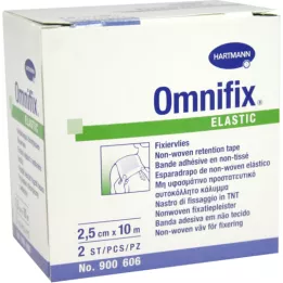 OMNIFIX elastisk 2,5 cmx10 m rull, 2 stk