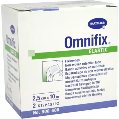 OMNIFIX elastisk 2,5 cmx10 m rull, 2 stk OMNIFIX elastisk 2,5 cmx10 m rull, 2 stk