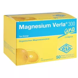 MAGNESIUM VERLA 300 appelsingranulat, 50 stk