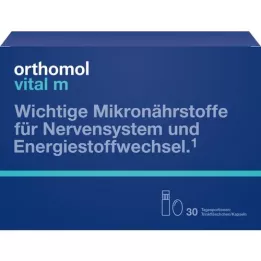 ORTHOMOL Vital M drikkeflaske/kapsel kombinasjonspakke, 30 stk