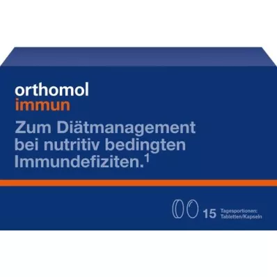 ORTHOMOL Immune 15 tabletter/kapsel kombinasjonspakning, 1 stk