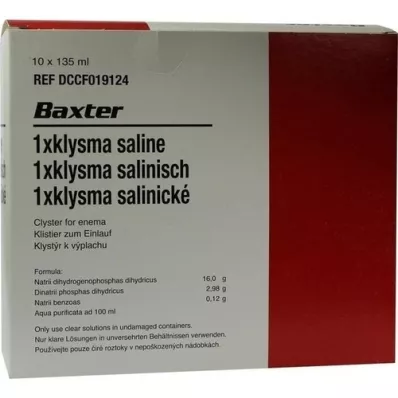 KLYSMA 1x saltvann, 10X135 ml