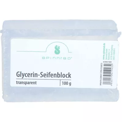 GLYCERINSEIFENBLOCK gjennomsiktig, 100g GLYCERINSEIFENBLOCK gjennomsiktig, 100g