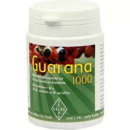 GUARANA 1000 mg tyggetabletter, 60 stk