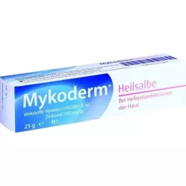 MYKODERM Helbredende salve Nystatin og sinkoksid, 25 g